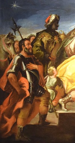 L'Adoration des Rois mages - École napolitaine, fin du XVIIe siècle